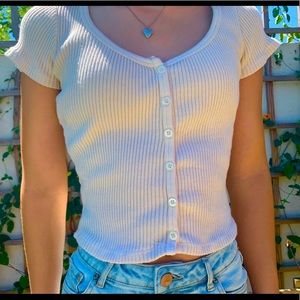 Beige Zelly top from Brandy Melville